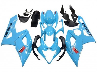 Carénages Moto Suzuki GSXR 1000 2005-2006 - Bleu Clair Noir Rouge