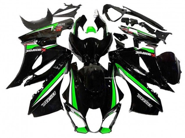 Carénages Moto Suzuki GSXR1000 2017-2025 - Noir Vert Blanc Bande