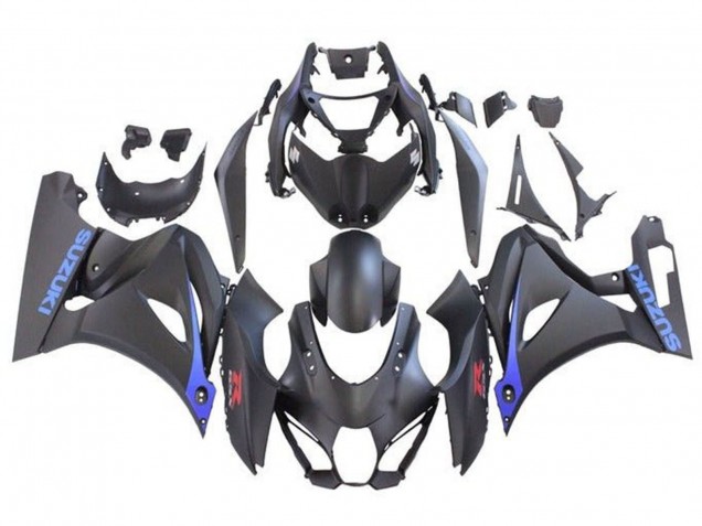 Carénages Moto Suzuki GSXR1000 2017-2025 - Noir Mat Bleu