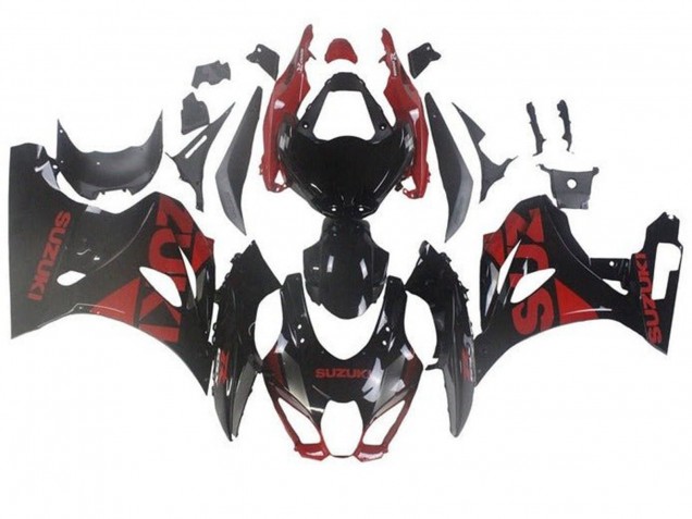 Carénages Moto Suzuki GSXR1000 2017-2025 - Noir Rouge Foncé