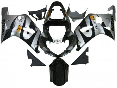 Carénages Moto Suzuki GSXR 600 / GSXR 750 2001-2003 - Argent Noir Jaune