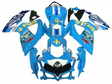 Carénages Moto Suzuki GSXR 600 / GSXR 750 2008-2010 - Bleu Clair Jaune Rizla