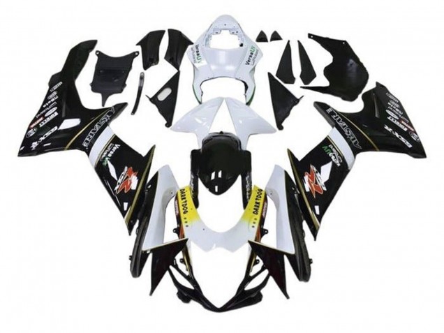 Carénages Moto Suzuki GSXR 600 / GSXR 750 2011-2024 - Blanc Jaune Noir Alstare Dark Dog