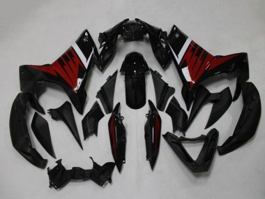 Carénages Moto Yamaha FZ6R 2009-2015 - Noir Rouge Blanc