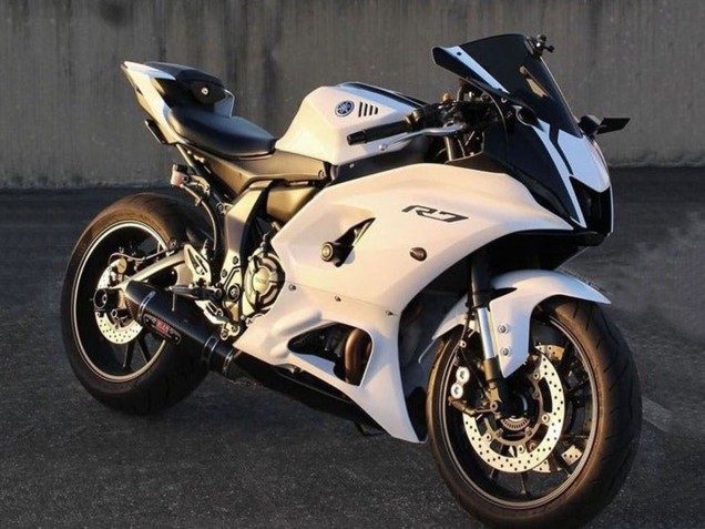 Carénages Moto Yamaha YZF R7 2021-2024 - Blanc Noir