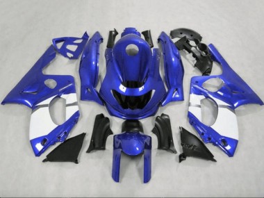 Carénages Moto Yamaha YZF600R Thundercat 1996-2007 - Bleu Blanc Gris Noir