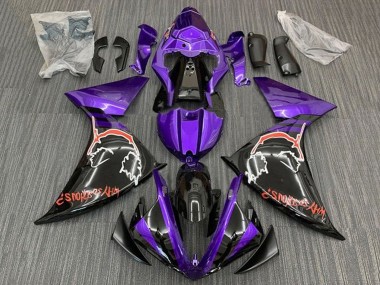 Carénages Moto Yamaha YZF 1000 R1 2012-2014 - Violet Noir Brillant Rouge Joker