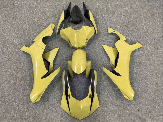 Carénages Moto Yamaha YZF 1000 R1 2015-2019 - Jaune Noir Brillant