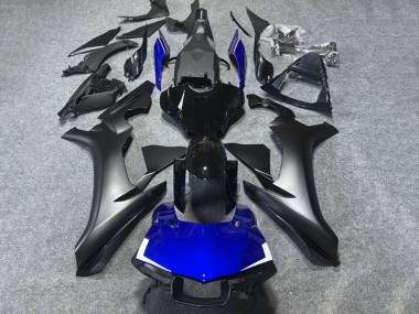 Carénages Moto Yamaha YZF 1000 R1 2020-2025 - Noir Brillant Noir Mat Bleu