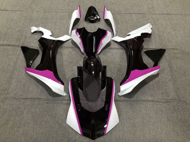 Carénages Moto Yamaha YZF 1000 R1 2020-2025 - Blanc Rose Noir Brillant