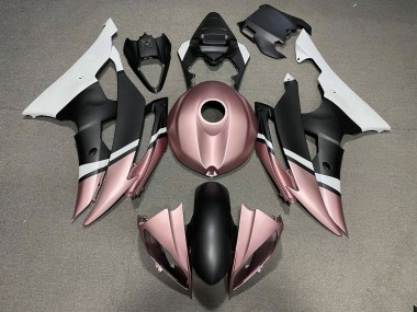 Carénages Moto Yamaha YZF R6 2008-2016 - Blanc Rose Or Noir Mat