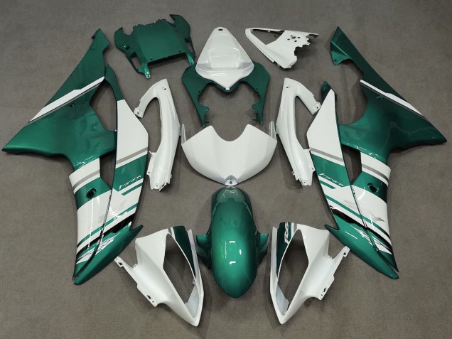 Carénages Moto Yamaha YZF R6 2008-2016 - Blanc Vert
