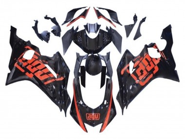 Carénages Moto Yamaha YZF R6 2017-2023 - Noir Brillant Rouge AGV