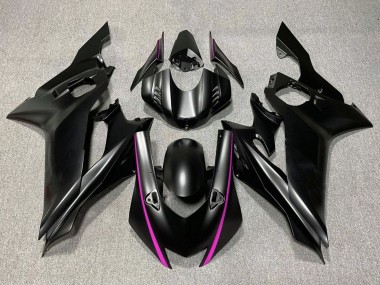 Carénages Moto Yamaha YZF R6 2017-2023 - Noir Mat Rose