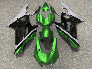 Carénages Moto Yamaha YZF R6 2017-2023 - Gris Vert Noir Brillant
