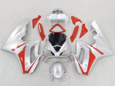 Carénages Moto Triumph Daytona 675 Triple 2006-2008 - Argent Rouge