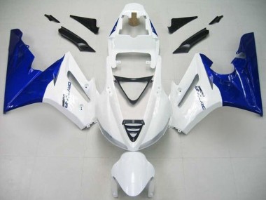 Carénage Moto Triumph Daytona 675 Triple 2009-2012 - Blanc Bleu