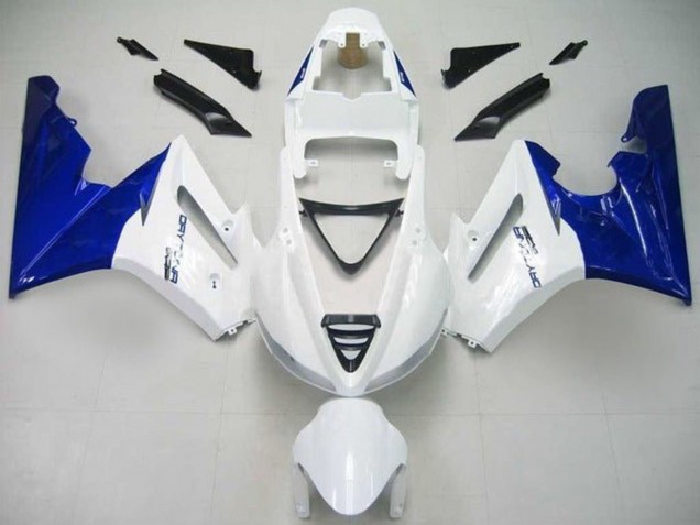 Carénage Moto Triumph Daytona 675 Triple 2009-2012 - Blanc Bleu