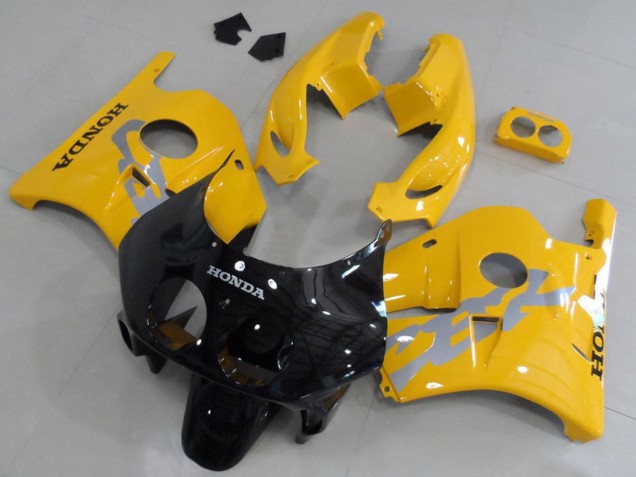 Kits Carénage Moto Honda CBR250RR MC22 1990-1998 - Jaune Noir Brillant