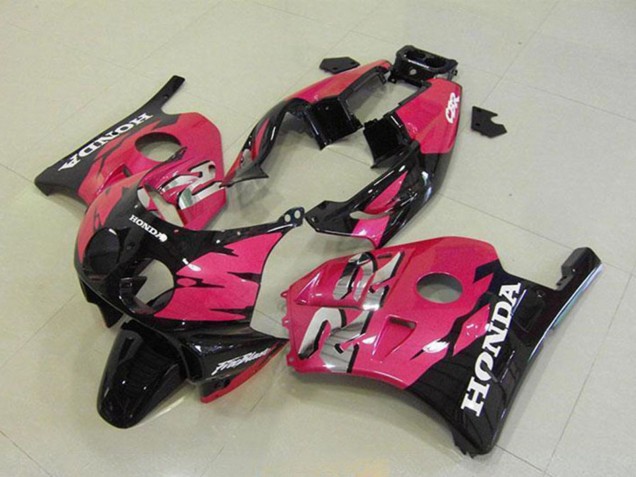 Carénages Moto Honda CBR250RR MC22 1990-1998 - Rose Noir Brillant