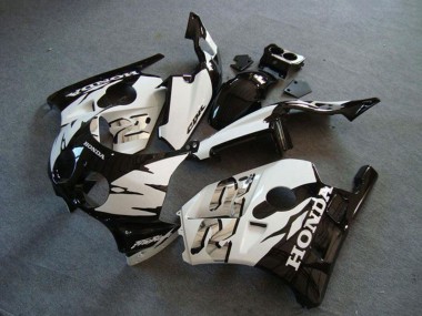 Carénage Moto Honda CBR250RR MC22 1990-1998 - Blanc Noir Brillant
