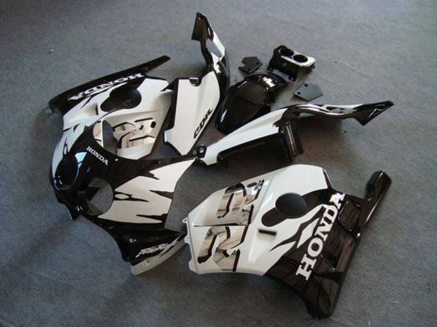 Carénage Moto Honda CBR250RR MC22 1990-1998 - Blanc Noir Brillant