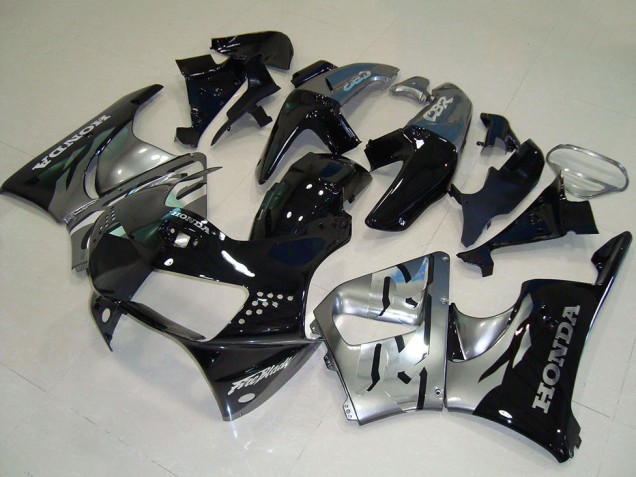 Carénages Moto Honda CBR900RR 919 1998-1999 - Argent Noir Brillant