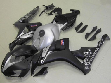 Kits Carénage Moto Honda CBR1000RR 2006-2007 - Argent Noir Mat