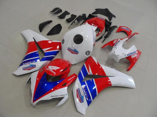 Carénages Moto Honda CBR1000RR 2008-2011 - Blanc Rouge Bleu TT Legends Motul