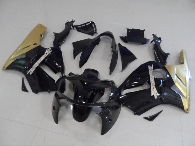 Kits Carénage Moto Kawasaki ZX12R 2002-2006 - Noir Brillant Or