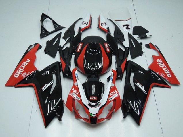 Carénages Moto Aprilia RS125 2006-2011 - Noir Brillant Rouge Blanc