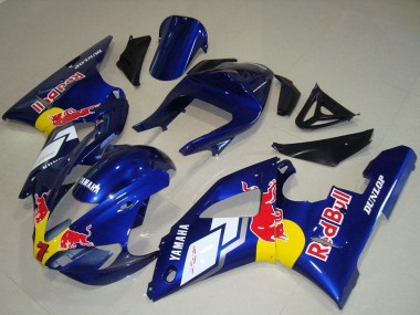 Carénages Moto Yamaha YZF R1 2000-2001 - Bleu Blanc Jaune Red Bull