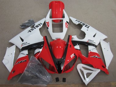 Carénage Moto Yamaha YZF R1 1998-1999 - Blanc Rouge Noir