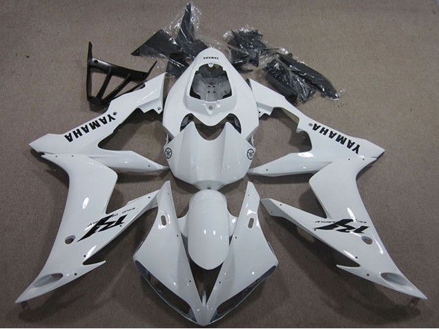 Carénages Moto Yamaha YZF R1 2004-2006 - Blanc Noir Décalque