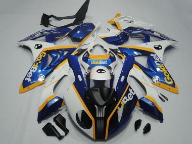 Carénages Moto BMW S1000RR 2009-2014 - Blanc Jaune Bleu Noir Mat OrBet