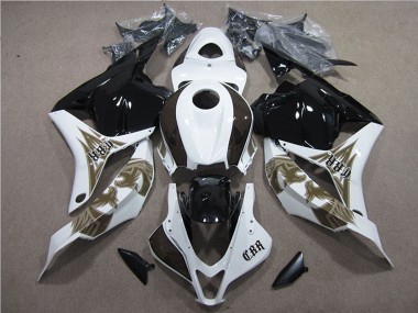 Kits Carénages Moto Honda CBR600RR 2009-2012 - Blanc Noir Brillant