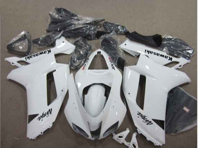 Carénages Moto Kawasaki ZX6R 2007-2008 - Blanc