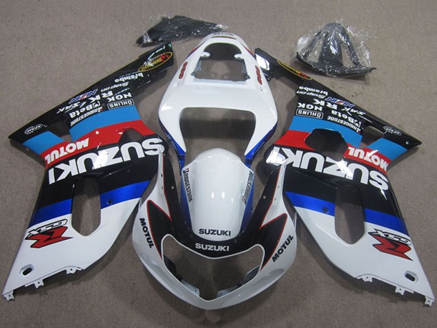 Carénages Moto Suzuki GSXR 750 2001-2003 - Blanc Bleu Rouge Noir Motul