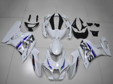 Carénages Moto Suzuki GSXR 1000 2017-2024 - Blanc Bleu