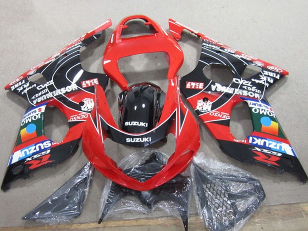 Carénages Moto Suzuki GSXR 1000 2000-2002 - Rouge Noir Bleu DENSO