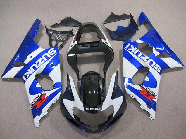 Carénages Moto Suzuki GSXR 1000 2000-2002 - Bleu Blanc Noir Rouge