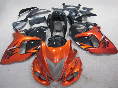 Carénages Moto Suzuki GSXR 1300 Hayabusa 2008-2020 - Orange Noir