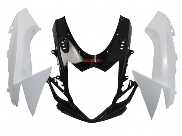 Carénages Moto Suzuki GSXR 600/750 2011-2024 - Blanc Noir Brillant