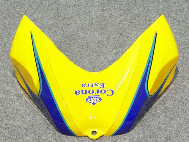 Carénages Moto Suzuki GSXR 600/750 2006-2007 - Blanc Bleu Jaune Corona Alstare
