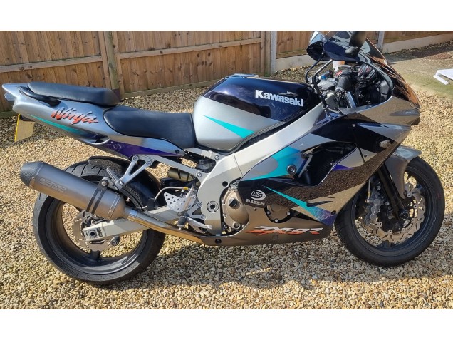 Carénages Moto Kawasaki Ninja ZX9R 2002-2003 - Bleu Argent