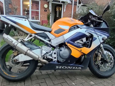 Carénages Moto Honda CBR900RR 929RR 2000-2001 - Argent Orange Bleu