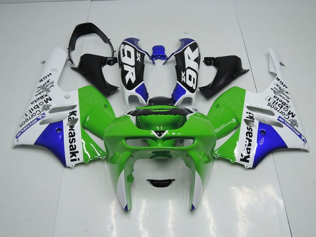 Carénage Kawasaki ZX9R 94-97 - Vert Blanc Carénage Kawasaki ZX9R 94-97 - Vert Blanc