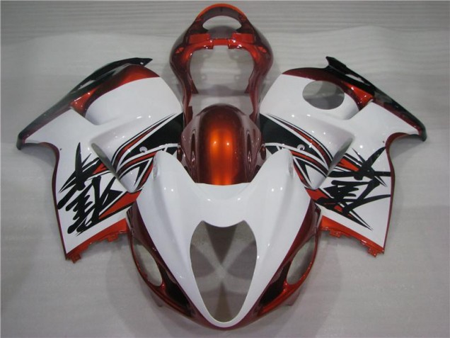 Carénage Suzuki GSXR 1300 Hayabusa 96-07 - Orange Blanc Noir Carénage Suzuki GSXR 1300 Hayabusa 96-07 - Orange Blanc Noir