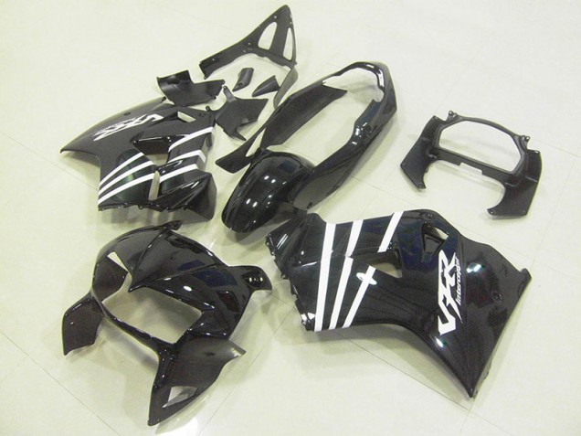 Carénage Honda VFR 800 98-01 - Noir Blanc Bande Carénage Honda VFR 800 98-01 - Noir Blanc Bande