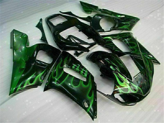 Carénage Yamaha R6 98-02 - Vert Noir Carénage Yamaha R6 98-02 - Vert Noir